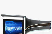 TV Studio Desk Collection (12 PCS), a Furniture 3D Model by akerStudio (Thumbnail 58 of 153)
