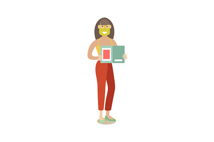 Spa people concept vector flat