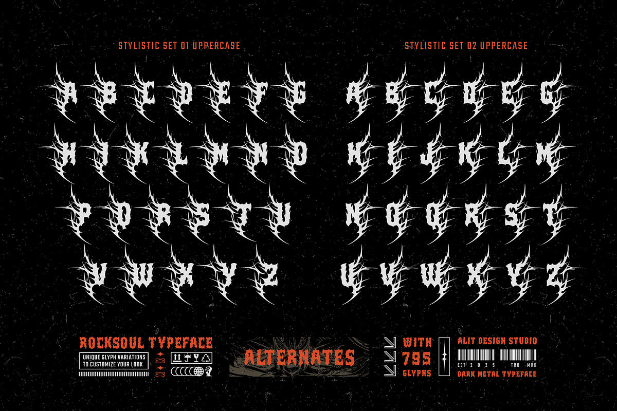 Rocksoul Typeface, a Blackletter Font by alit design (Photo 5 of 17)