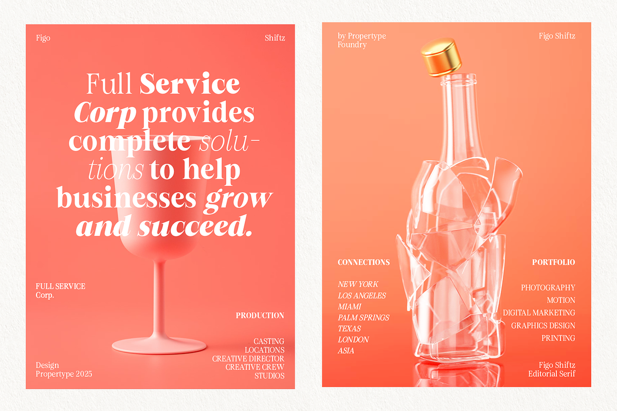 Figo Shiftz, a Serif Font by Propertype (Photo 10 of 13)