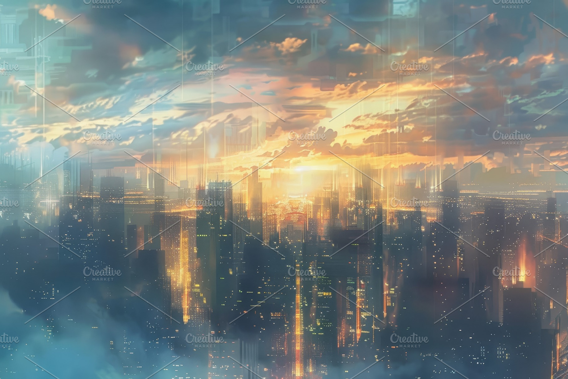 A cityscape with buildings against a, a Photo by Iftikhar Alam
