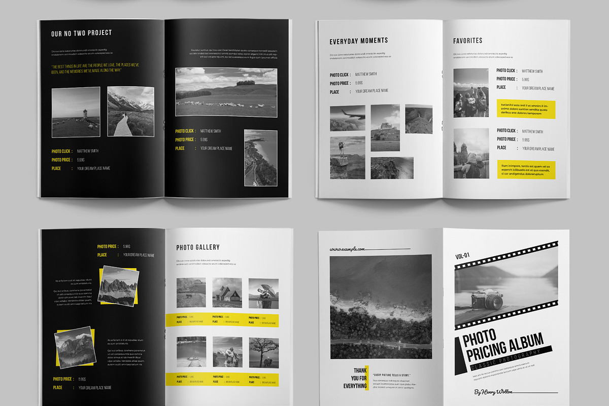Photo Pricing Album Layout, a Magazine Template by ContestDesign (Photo 3 of 3)