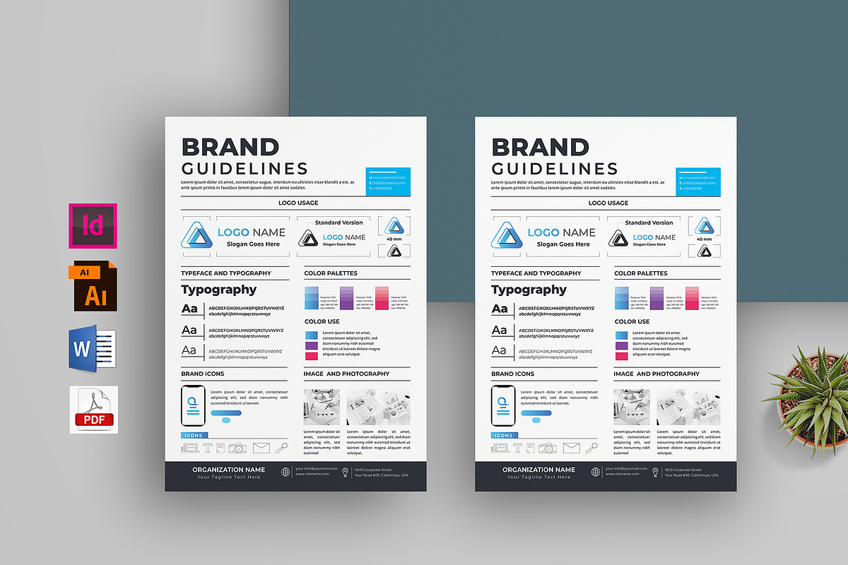 Brand Guidelines Template, a Flyer Template by obayes (Photo 1 of 3)