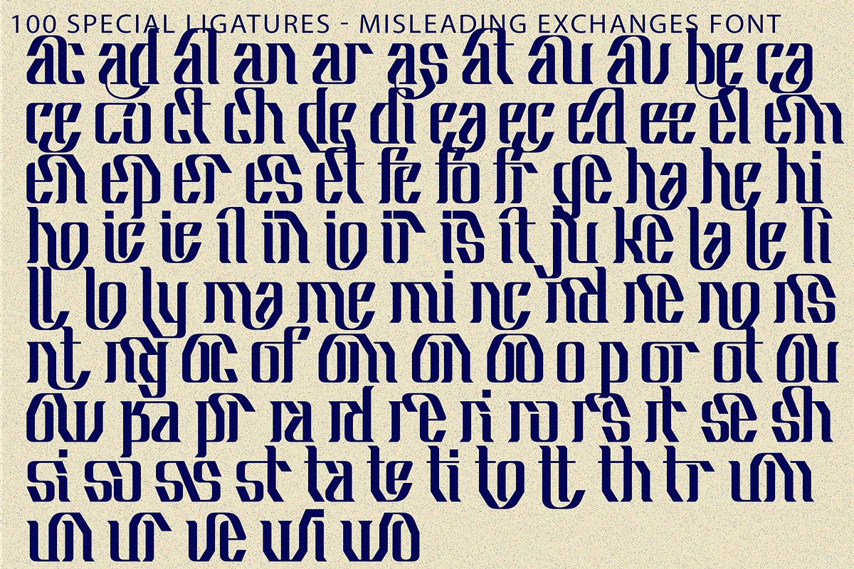 Misleading Exchanges Font, a Blackletter Font by 177Studio (Photo 8 of 8)