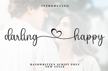 Darling Happy | Script Font