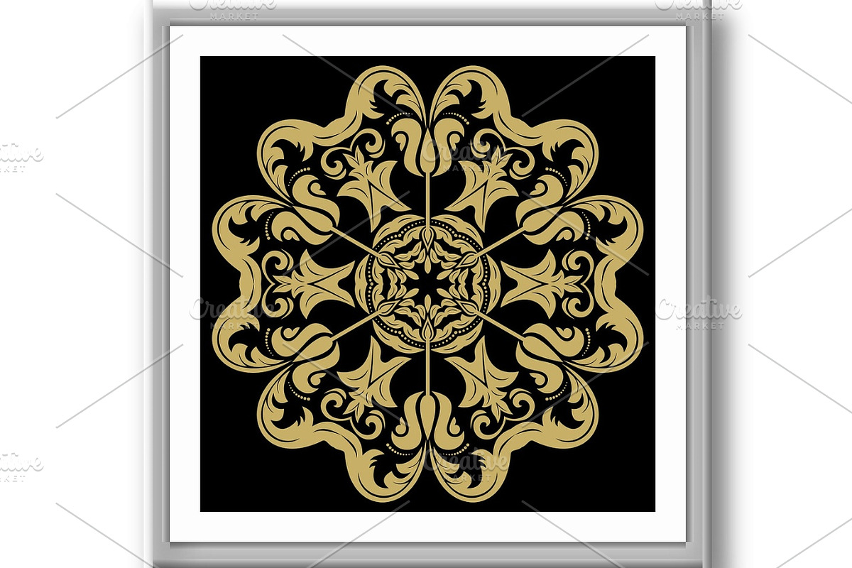 Damask Vector Pattern. Orient, a Decorative Illustration by FineArtStudio (Photo 3 of 3)