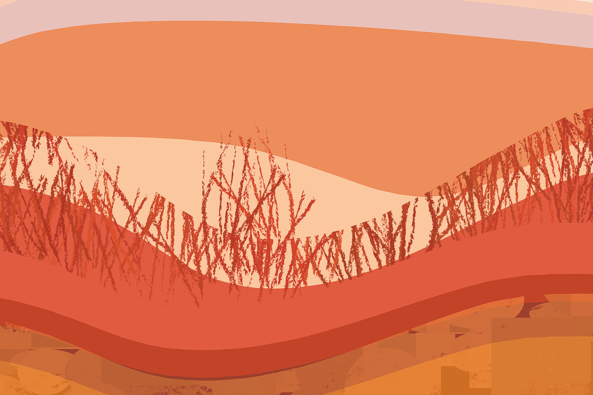 Flamingo Sands Sunset, a Decorative Illustration by Sharon Schwalbe (Photo 6 of 7)