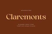 Claremonts, a Serif Font by Dikas Studio (Thumbnail 1 of 8)