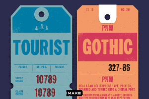 Letterpress Tourist Gothic