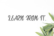 Saarah Fresh Handmade Font, a Script Font by Creativetacos (Thumbnail 4 of 7)