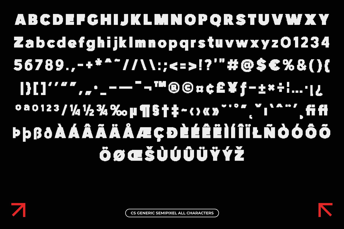 CS Generic Semipixel, a Sans Serif Font by Craft Supply Co. (Photo 8 of 8)
