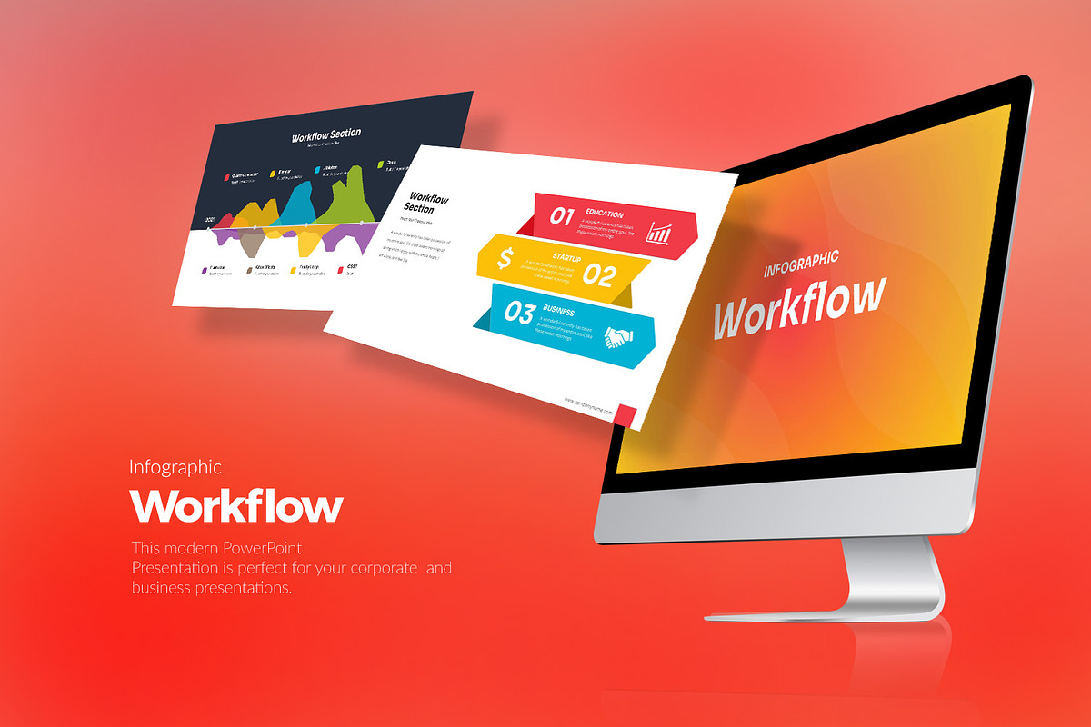 Workflow Google Slides Templates, a Presentation Template by Stock Shape (Photo 1 of 4)