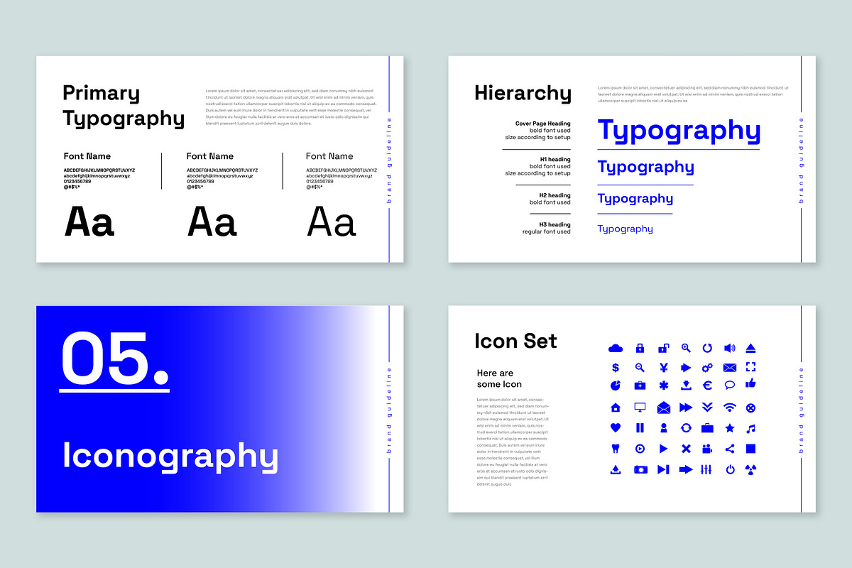 Brand Guideline PowerPoint Template, a Presentation Template by Mighty-Slide (Photo 5 of 7)