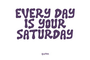 Purple Saturday Font - Groovy Font, a Handwritten Font by ariodsgn (Thumbnail 6 of 7)
