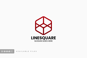 Line Square Line Art Logo, a Branding & Logo Template by ivan_artnivora