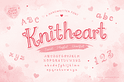Knitheart | Cute Display Font, a Handwritten Font by Letterhanna Studio (Thumbnail 1 of 9)