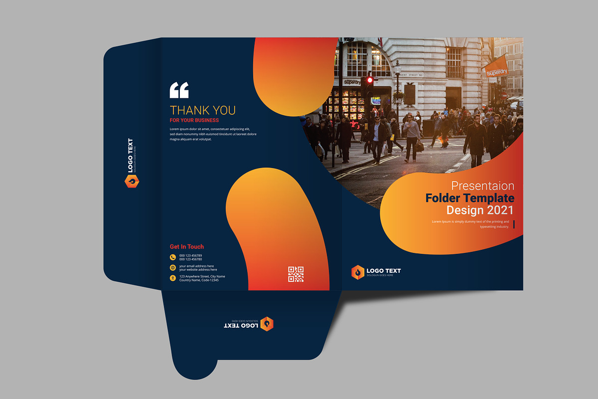 Presentation Folder Template Design, a Poster Template by zahidhossainalif (Photo 4 of 6)
