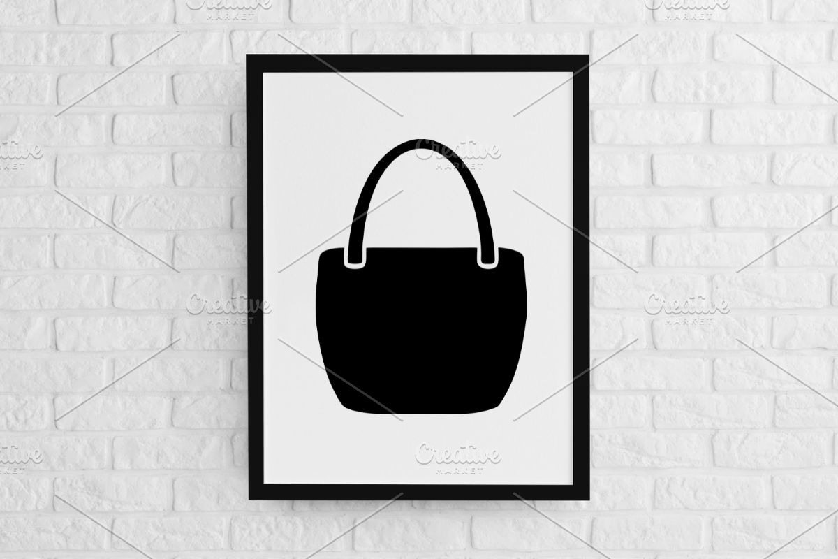 Handbag Silhouette SVG, an Object Illustration by newminddesign (Photo 2 of 3)