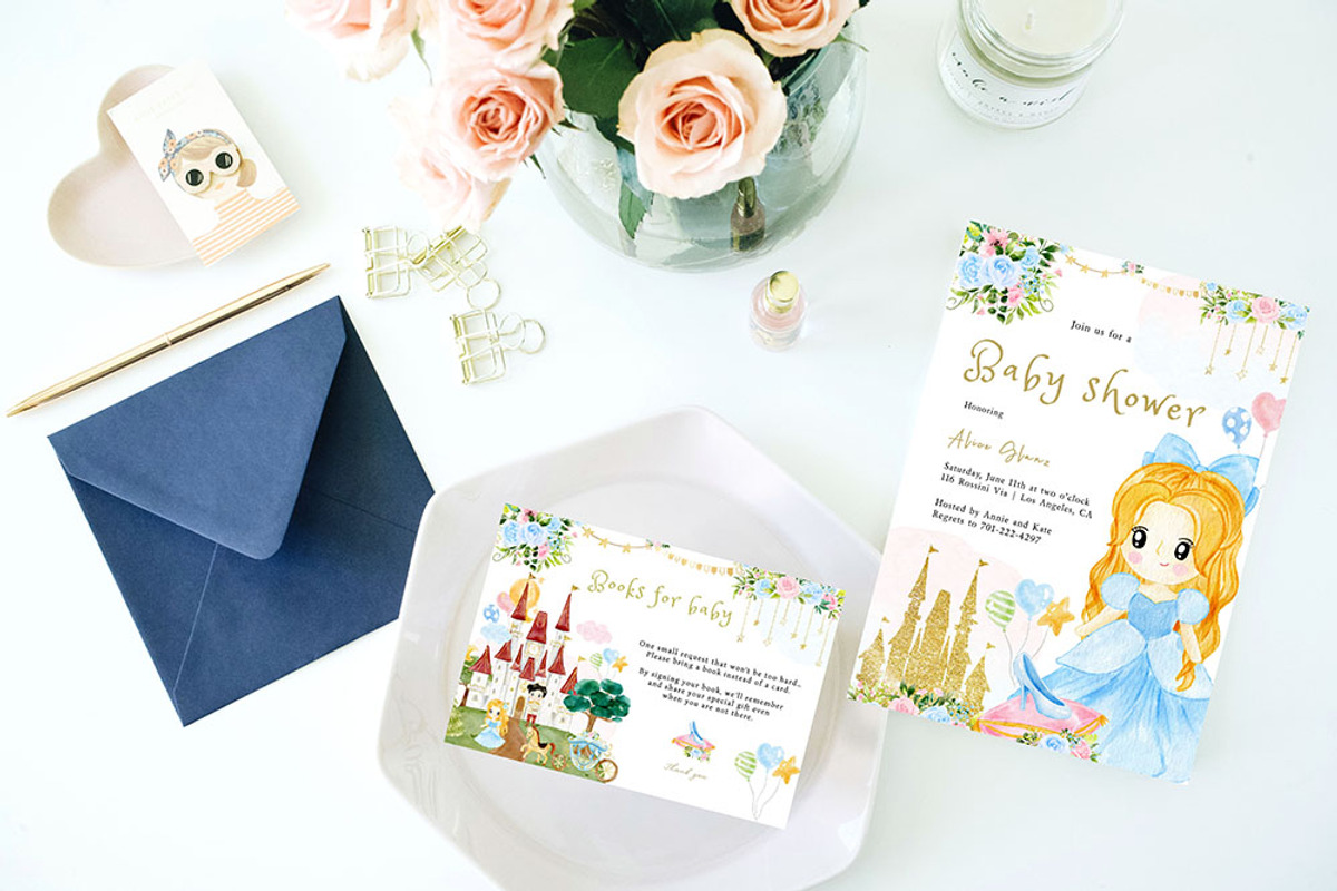 Blue Princess watercolour clipart, a Decorative Illustration by heyiamalice (Photo 10 of 13)