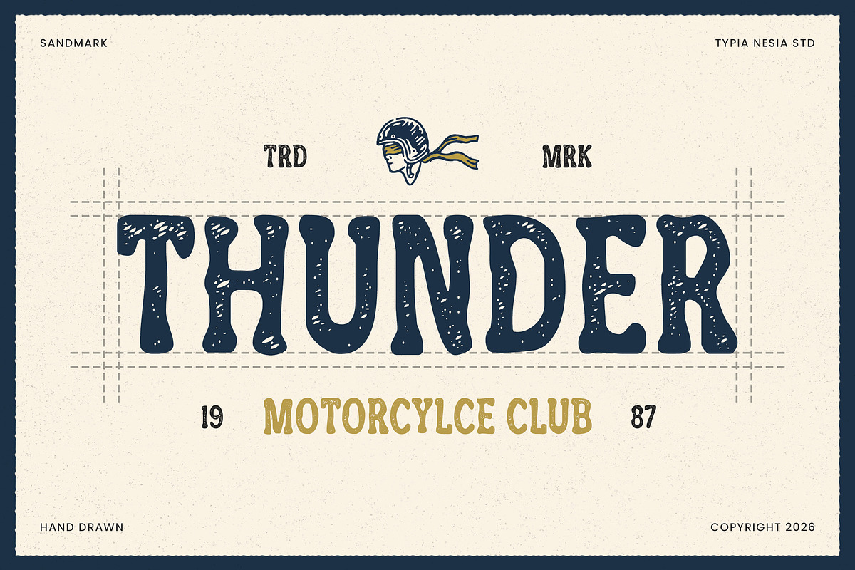 Sandmak – Rough Textured Vintage, a Serif Font by Typia Nesia (Photo 6 of 12)