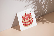 Vintage holiday cakes set, a Food Illustration by Good Studio (Thumbnail 4 of 6)