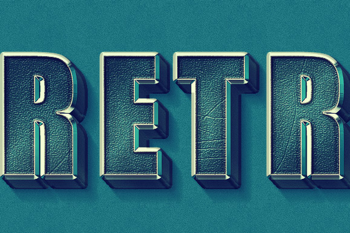 Retro Text Template, a Layer Style Add-On by iofdiscord