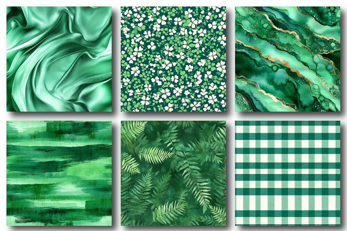 Emerald Green Digital Papers, a Pattern Graphic by designcity5 (Photo 5 of 5)