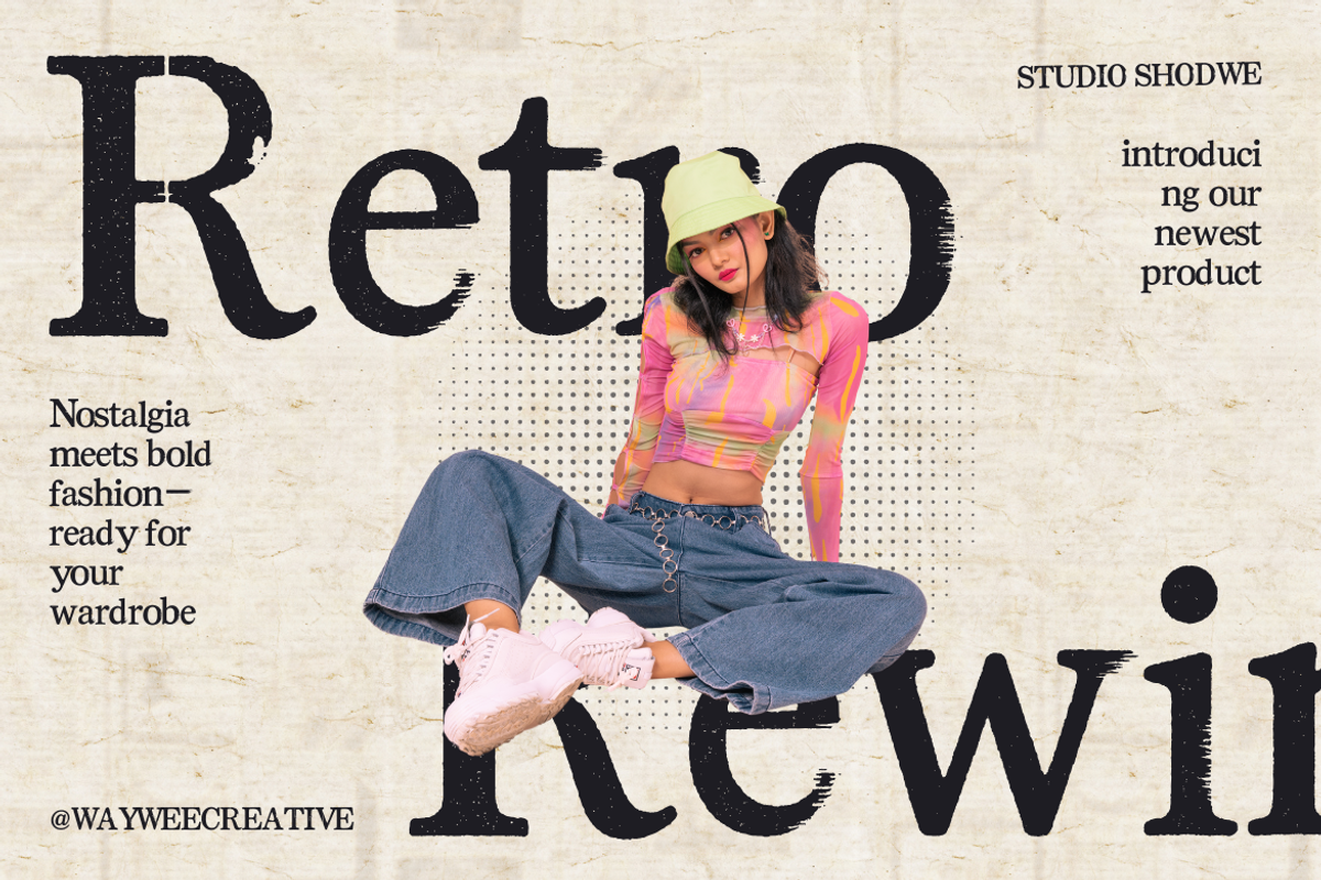 Wormhole Type – Glitch Font, a Sans Serif Font by Creacy Studio (Photo 8 of 11)