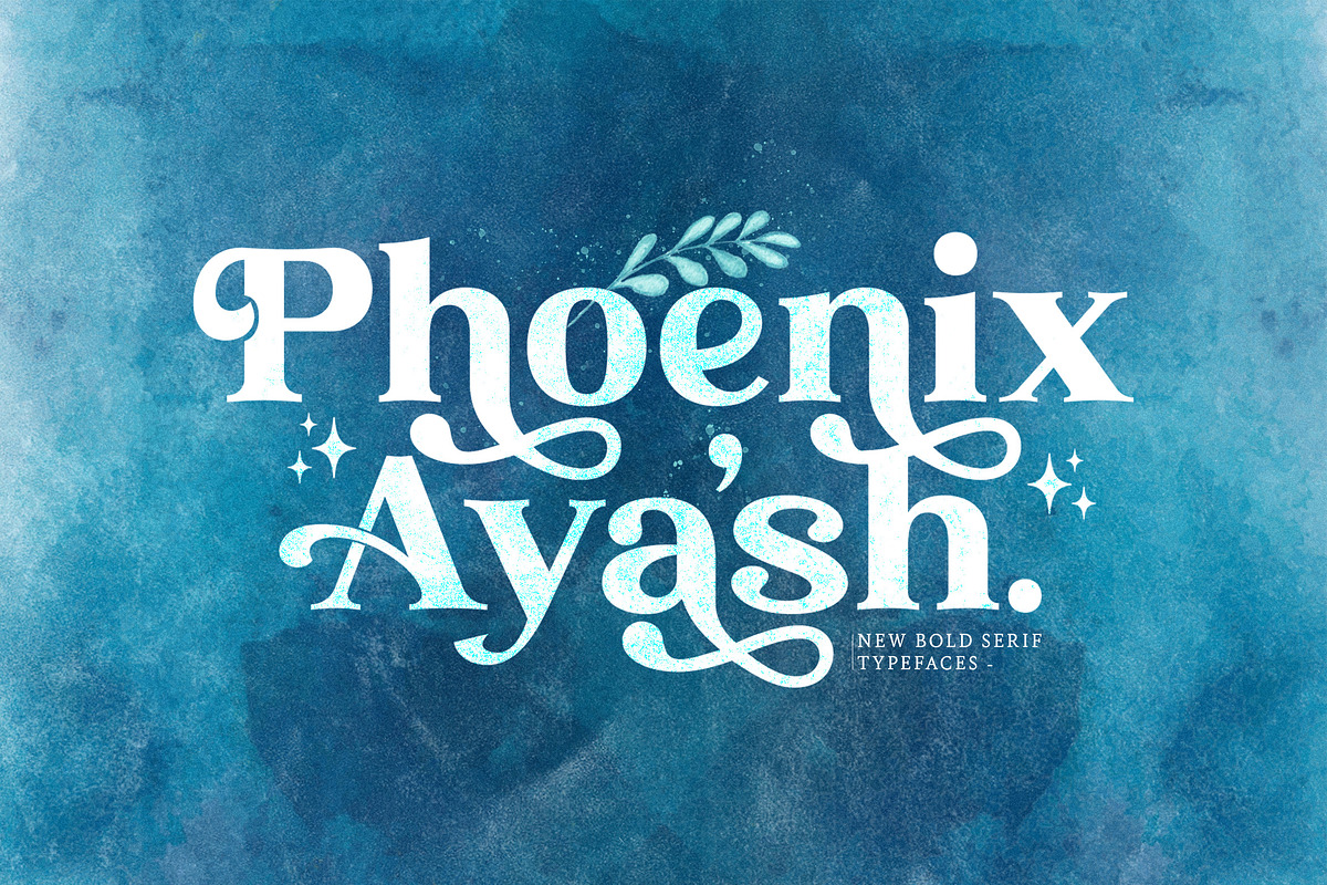 Phoenix Ayash - Bold Serif Font, a Serif Font by StringLabs (Photo 1 of 11)