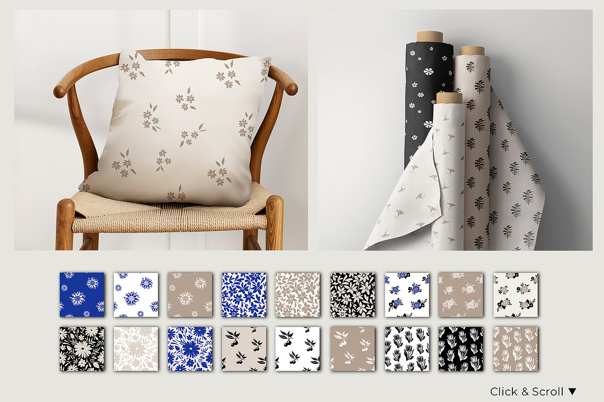 MODERN FLORAL PATTERNS, a Pattern Graphic by ApetekMarket (Photo 2 of 7)
