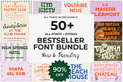 Modern Hand Lettered Font Library, a Handwritten Font by Laras Wonderland (Thumbnail 1 of 36)