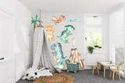 Little dinosaurs watercolor, an Animal Illustration by Marina Ermakova (Thumbnail 11 of 13)