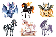 Halloween Horses Clipart, an Illustration by Daily.Designs (Thumbnail 3 of 5)