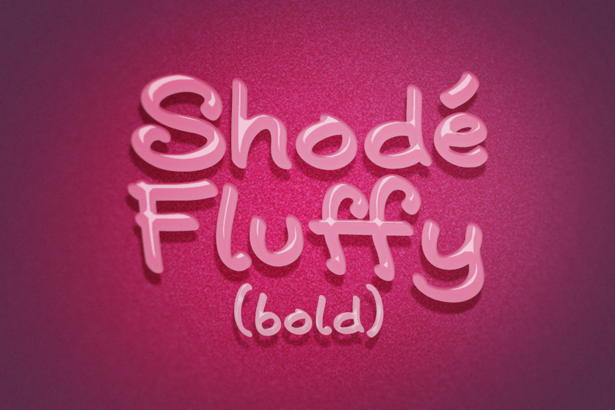 Shodé handwriting font preview 2