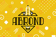 Abrond Typeface, a Serif Font by Scredeck (Thumbnail 5 of 5)
