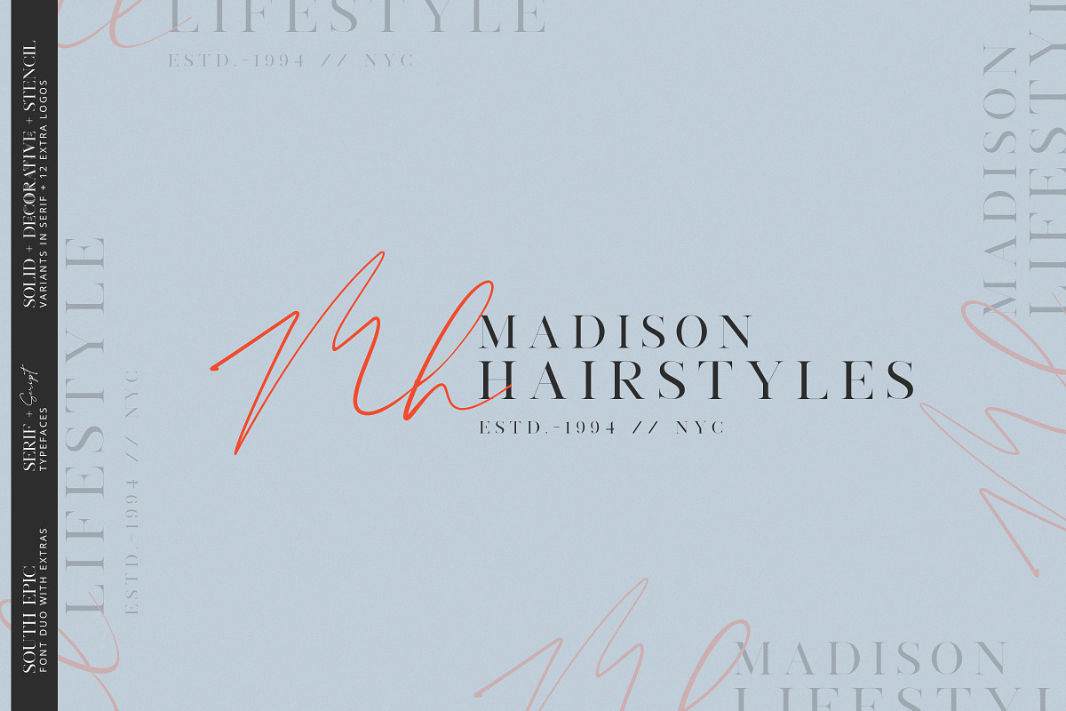 South Epic Dream Font Duo + Logos, a Serif Font by SNIPESCIENTIST (Photo 9 of 32)