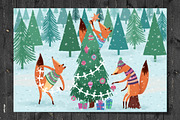 Christmas Illustration Creator/Foxes, an Animal Illustration by Stella's Graphic Supply (Thumbnail 6 of 7)