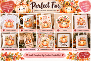 Cute Pumpkin Watercolor Clipart, an Object Illustration by Daffodil Dream Studio (Thumbnail 3 of 3)