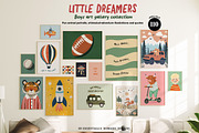 Boys Room Nursery Wall Art Prints, a Background Graphic by Essentially Nomadic (Thumbnail 11 of 11)