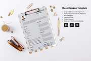 Resume Template and Cover Letter, a Resume Template by designvillage (Thumbnail 9 of 13)