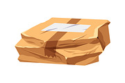 Damaged cardboard boxes set, an Object Illustration by Good Studio (Thumbnail 7 of 9)