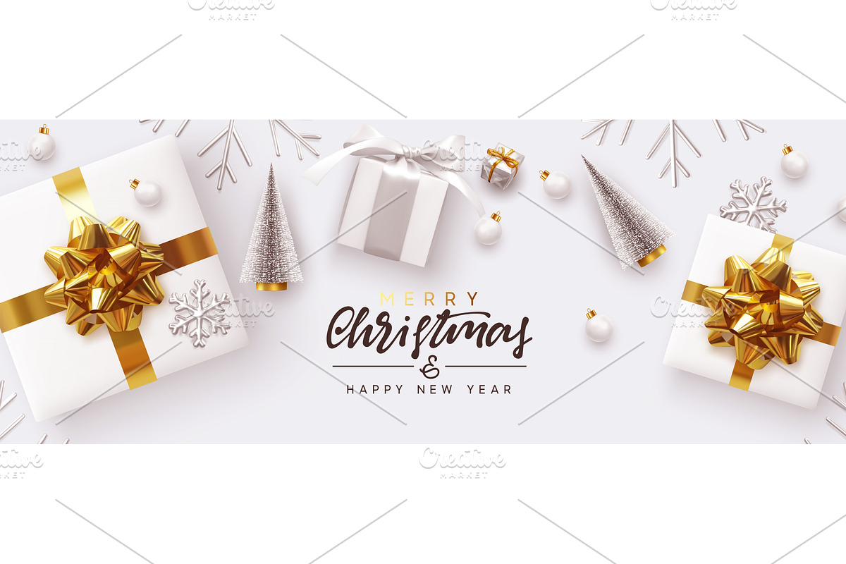 Christmas and New Year Holiday, a Seasonal Illustration by Modern vector