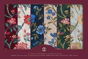 AHMYA - Seamless Floral Pattern