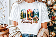 Camping Life Brushstroke Sublimation, an Illustration by Sublimation Artist (Thumbnail 4 of 9)