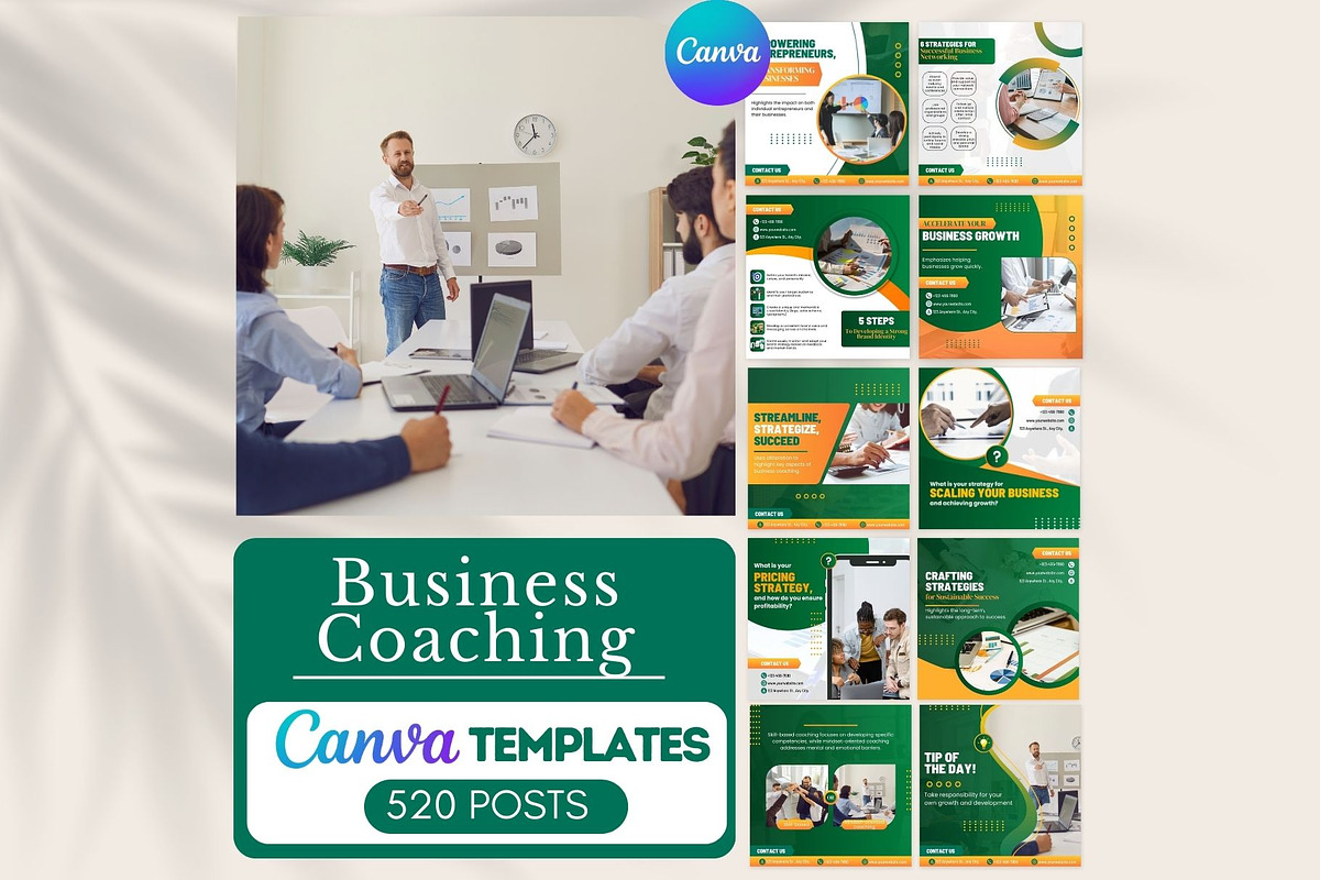 520 Business Coaching Canva Template, a Social Media Template by Viral Content Design (Photo 17 of 17)