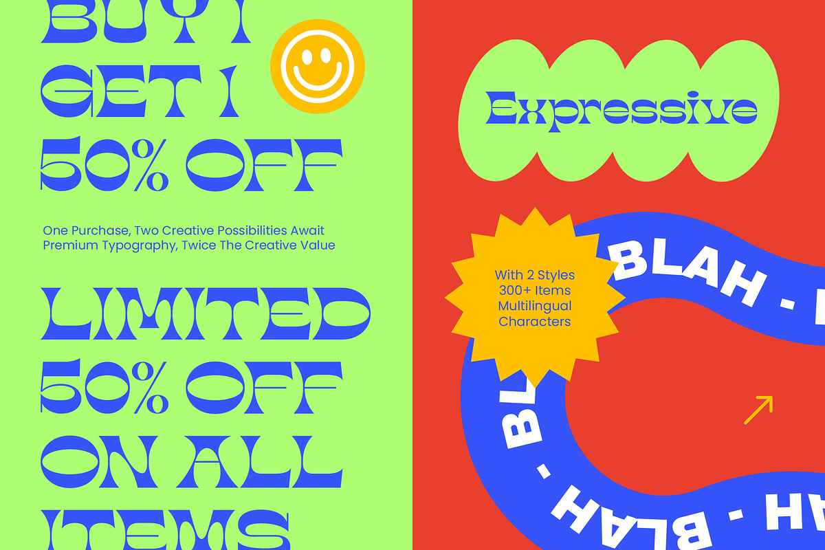 Vaoras Psychedelic Display Font, a Serif Font by timelesstype.co (Photo 7 of 10)