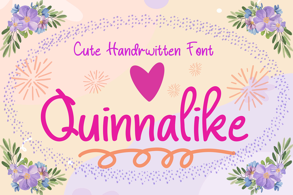 Quinnalike Handwritten Font, a Handwritten Font by Gookkis Studio (Photo 1 of 5)
