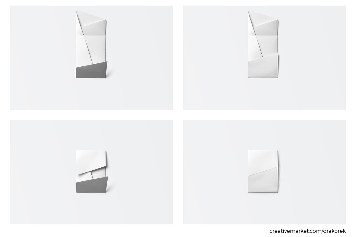 Envelope Folded Brochure Mockup, a Print Template by Orak Orek (Photo 7 of 10)