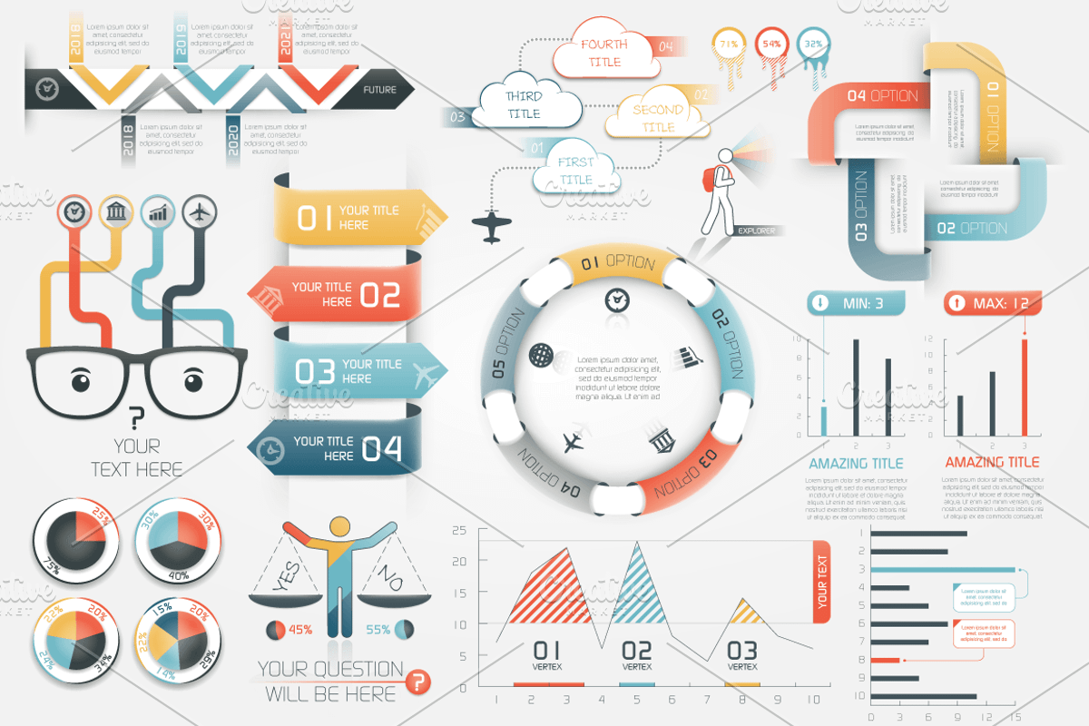 40% OFF Infographic Elements Bundle, a Presentation Template by Infographic Paradise (Photo 4 of 4)