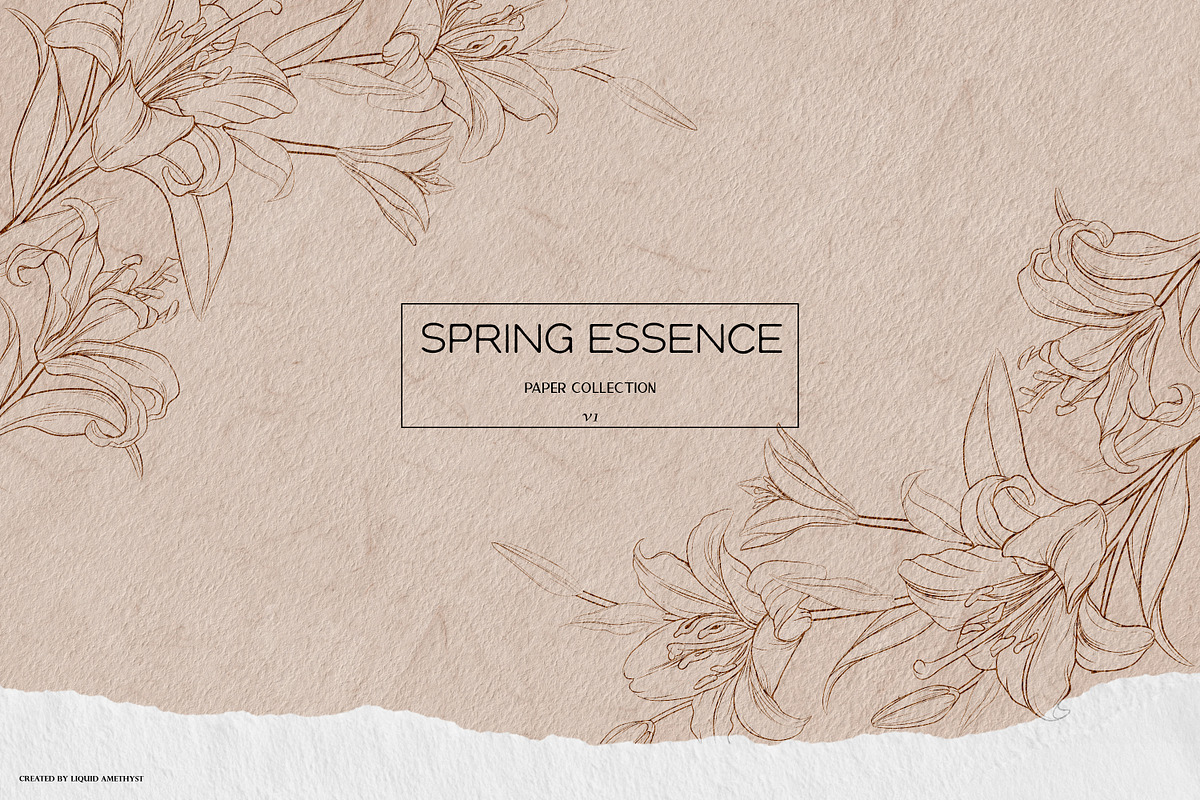 Spring Essence Paper Collection, a Background Graphic by Liquid Amethyst Art (Photo 2 of 5)
